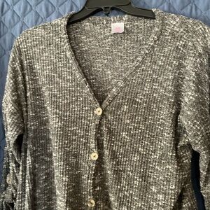 No Boundaries Black and White Women's Cardigan